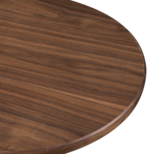 Amara 48" Walnut Ash Veneer Dining Table, 1 Piece