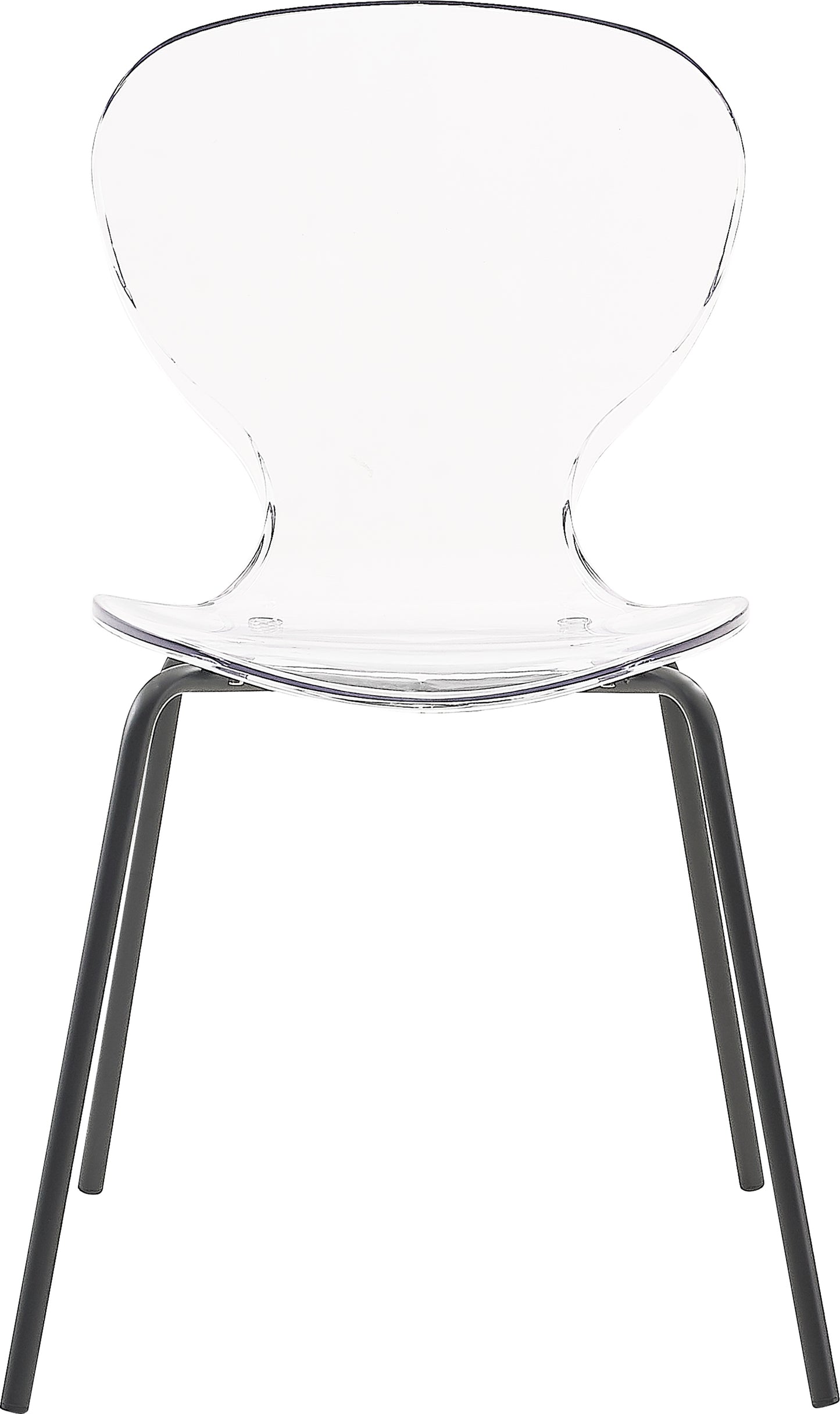 flynn matte black dining chair c