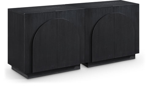 Nola Black Oak Veneer Sideboard / Buffet, 1 Piece