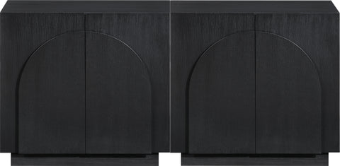 Nola Black Oak Veneer Sideboard / Buffet, 1 Piece