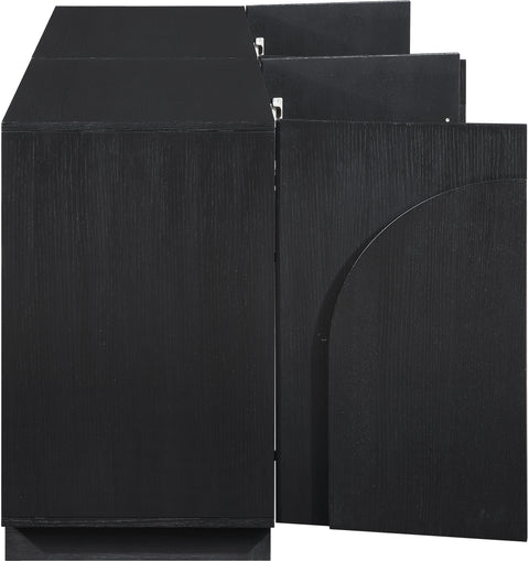 Nola Black Oak Veneer Sideboard / Buffet, 1 Piece