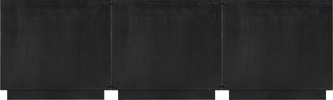 Nola Black Oak Veneer Sideboard / Buffet, 1 Piece (Style 2)