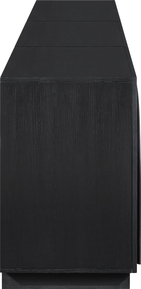 Nola Black Oak Veneer Sideboard / Buffet, 1 Piece (Style 2)