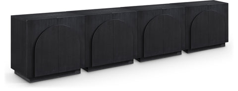 Nola Black Oak Veneer Sideboard / Buffet, 1 Piece (Style 3)