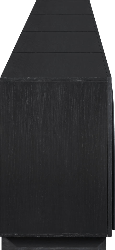 Nola Black Oak Veneer Sideboard / Buffet, 1 Piece (Style 3)