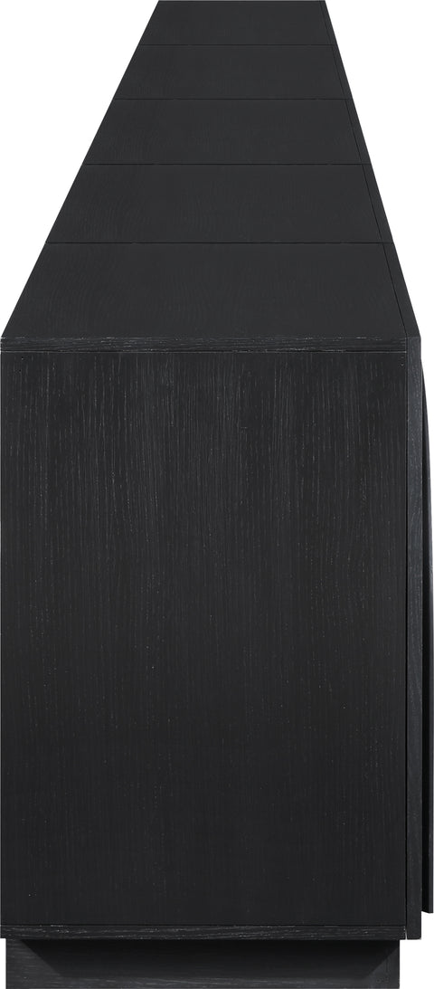 Nola Black Oak Veneer Sideboard / Buffet, 1 Piece (Style 4)