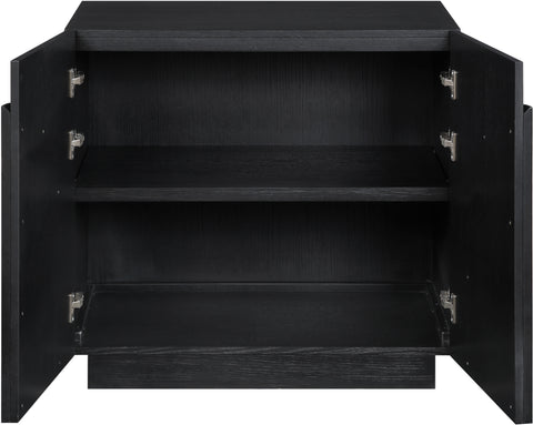 Nola Black Oak Veneer Sideboard / Buffet, 1 Piece (Style 6)
