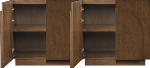 Nola Brown Oak Veneer Sideboard / Buffet, 1 Piece