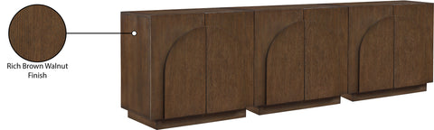Nola Brown Oak Veneer Sideboard / Buffet, 1 Piece (Style 2)