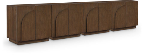 Nola Brown Oak Veneer Sideboard / Buffet, 1 Piece (Style 3)