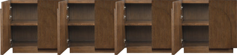 Nola Brown Oak Veneer Sideboard / Buffet, 1 Piece (Style 3)