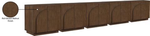 Nola Brown Oak Veneer Sideboard / Buffet, 1 Piece (Style 4)