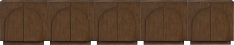 Nola Brown Oak Veneer Sideboard / Buffet, 1 Piece (Style 4)