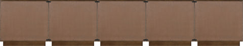Nola Brown Oak Veneer Sideboard / Buffet, 1 Piece (Style 4)