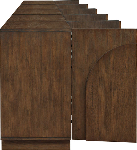 Nola Brown Oak Veneer Sideboard / Buffet, 1 Piece (Style 4)