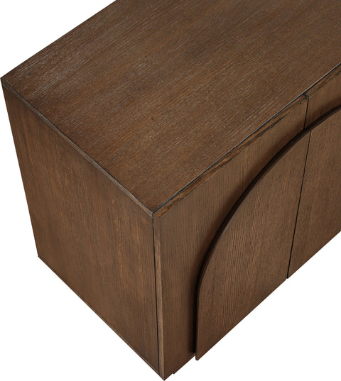 Nola Brown Oak Veneer Sideboard / Buffet, 1 Piece (Style 4)
