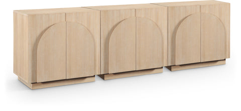Nola Natural Oak Veneer Sideboard / Buffet, 1 Piece (Style 2)