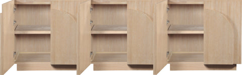 Nola Natural Oak Veneer Sideboard / Buffet, 1 Piece (Style 2)