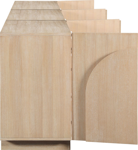 Nola Natural Oak Veneer Sideboard / Buffet, 1 Piece (Style 2)