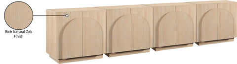 Nola Natural Oak Veneer Sideboard / Buffet, 1 Piece (Style 3)