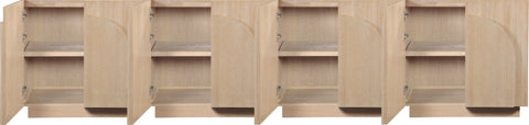 Nola Natural Oak Veneer Sideboard / Buffet, 1 Piece (Style 3)