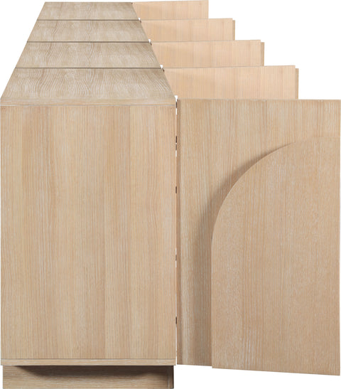 Nola Natural Oak Veneer Sideboard / Buffet, 1 Piece (Style 3)