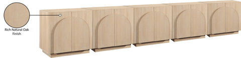 Nola Natural Oak Veneer Sideboard / Buffet, 1 Piece (Style 4)