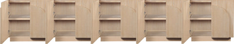 Nola Natural Oak Veneer Sideboard / Buffet, 1 Piece (Style 4)