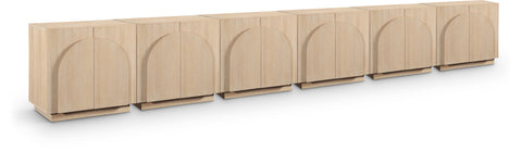 Nola Natural Oak Veneer Sideboard / Buffet, 1 Piece (Style 5)