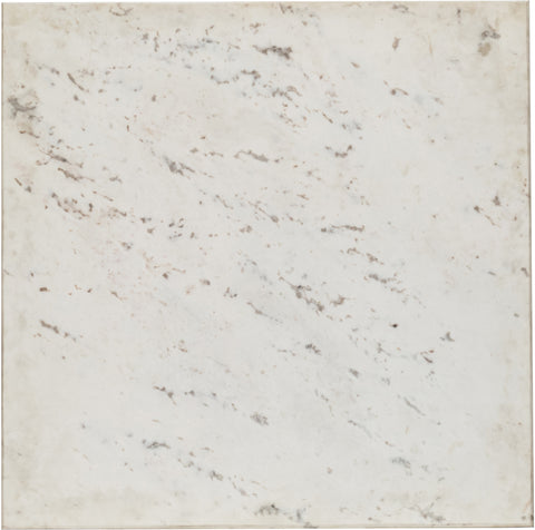 Jolie White Genuine Marble And Iron Coffee Table, 1 Piece