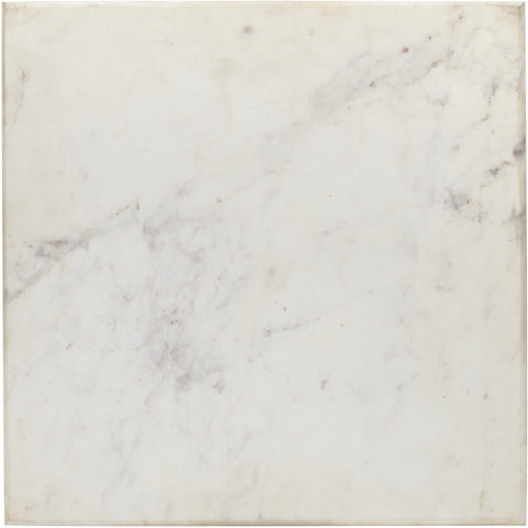 Jolie White Genuine Marble And Iron End Table, 1 Piece