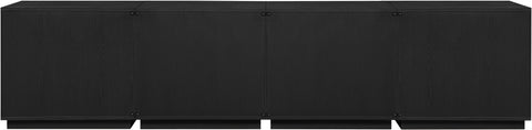Veda Black Oak Veneer Sideboard/Buffet, 4-Piece