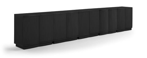 Veda Black Oak Veneer Sideboard/Buffet, 5-Piece