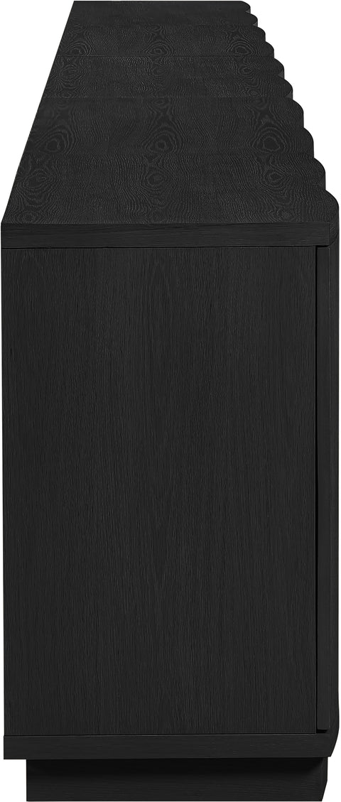 Veda Black Oak Veneer Sideboard/Buffet, 5-Piece