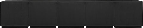 Veda Black Oak Veneer Sideboard/Buffet, 5-Piece