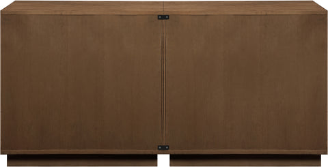 Veda Brown Oak Veneer Sideboard/Buffet, 2-Piece