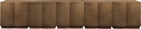 Veda Brown Oak Veneer Sideboard/Buffet, 5-Piece