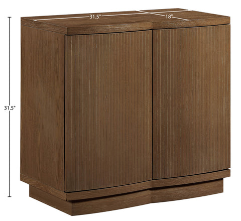 Veda Brown Oak Veneer Sideboard/Buffet, 1 Piece