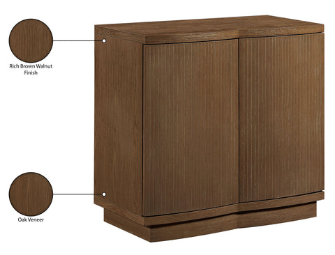 Veda Brown Oak Veneer Sideboard/Buffet, 1 Piece