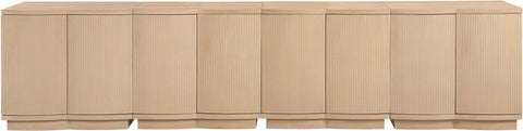 Veda Natural Oak Veneer Sideboard/Buffet, 4-Piece