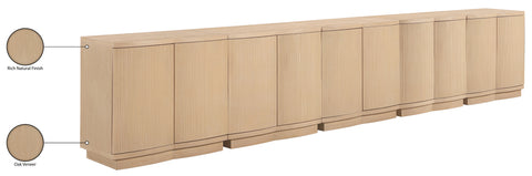 Veda Natural Oak Veneer Sideboard/Buffet, 5-Piece