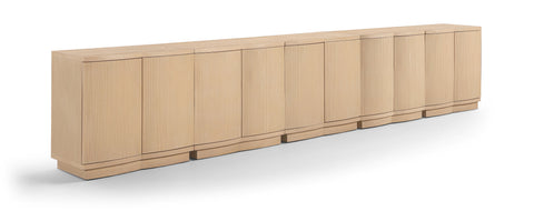 Veda Natural Oak Veneer Sideboard/Buffet, 5-Piece