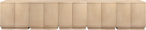 Veda Natural Oak Veneer Sideboard/Buffet, 5-Piece