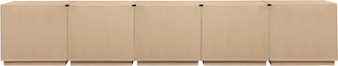 Veda Natural Oak Veneer Sideboard/Buffet, 5-Piece