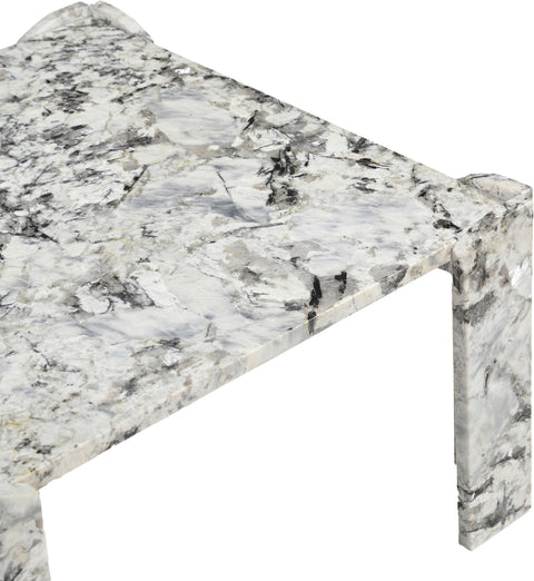 Briar Alaska Genuine Marble Coffee Table, 1 Piece