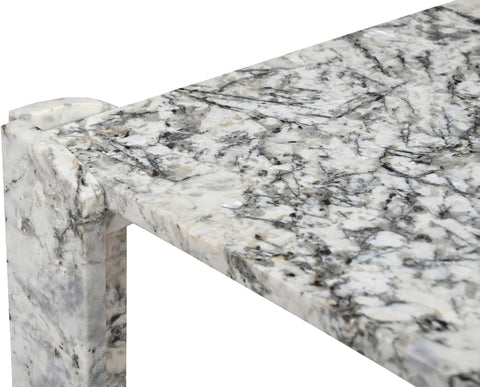 Briar Alaska Genuine Marble Coffee Table, 1 Piece
