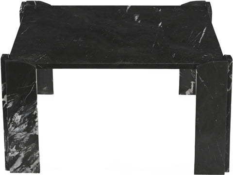 Briar Black Genuine Marble Coffee Table, 1 Piece