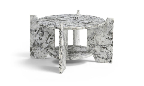Emory Alaska Genuine Marble Coffee Table, 1 Piece