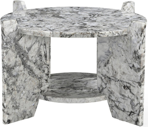 Emory Alaska Genuine Marble Coffee Table, 1 Piece