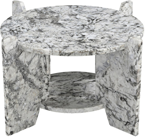 Emory Alaska Genuine Marble Coffee Table, 1 Piece